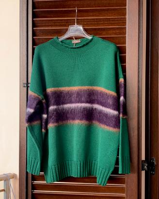 ALTEA Maglione Donna Lana vergine mohair S Verde