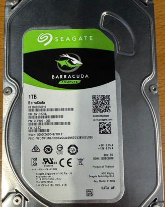 Hard Disk Seagate BarraCuda 1TB 3.5" SATA III