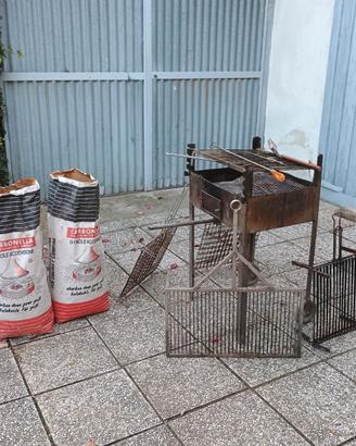 Barbecue artigianale in acciaio
