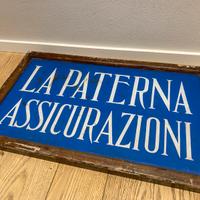 Insegna epoca fascio la paterna anni 30 40 vintage