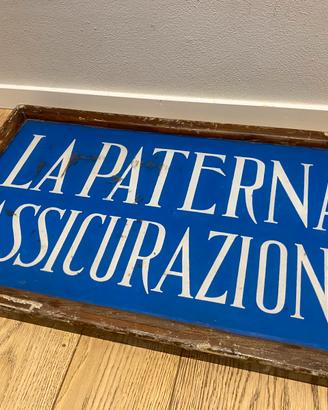 Insegna epoca fascio la paterna anni 30 40 vintage