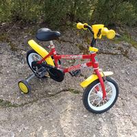 bicicletta 12 bambini rossa DINO