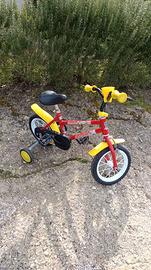 bicicletta 12 bambini rossa DINO