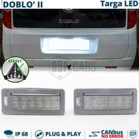 Placchette Luci TARGA LED PER Fiat Doblò 2 CANbus