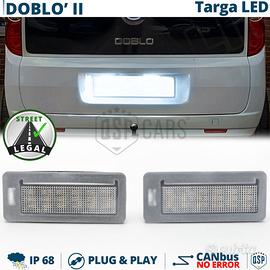 Placchette Luci TARGA LED PER Fiat Doblò 2 CANbus