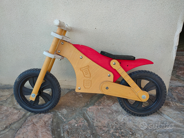 Bici legno senza pedali