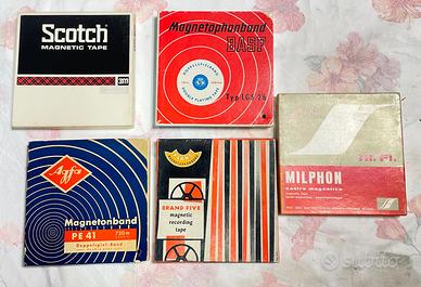 Nastri Reel Tape Bobine Audio 7" pollici 18 cm reg