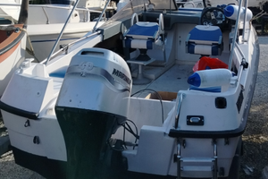 Barca rio 5 metri con motore 40 cv rol-bar tend