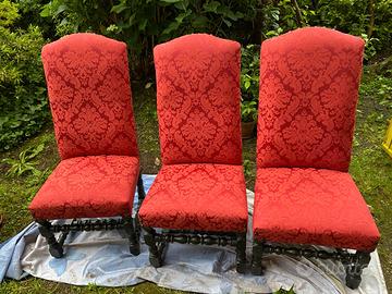 SEDIE ANTICHE neorinascimentali Luigi Filippo