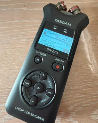 Tascam dr-07x registratore audio portatile stereo