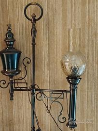 lampada notturna in ferro battuto 