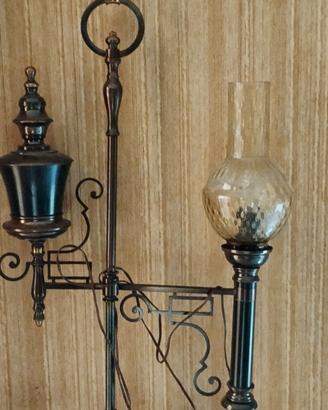 lampada notturna in ferro battuto 