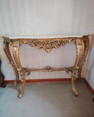 Consolle con specchiera stile barocco