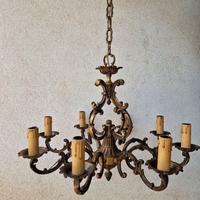 Lampadari classici vintage ottone/bronzo