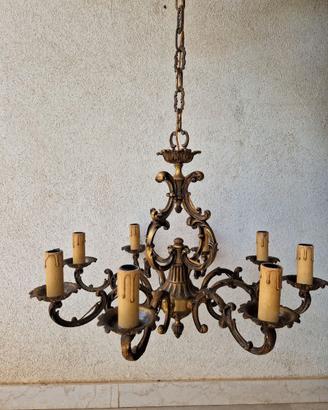 Lampadari classici vintage ottone/bronzo