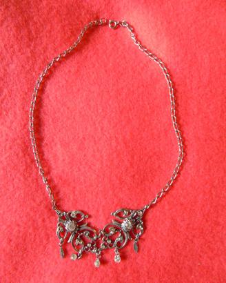 Collana girocollo con quarzi