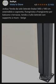 Tenda da sole laterale  frangivista