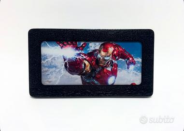 Cornice  Iron Man fatta a mano con stampa UV