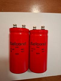  coppia condensatori itelcond 10000uf 63vdc