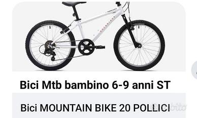 Bici bambino 20 " bianca MTB