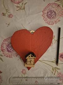 Coppia quadretti/decorazioni in legno artigianali 