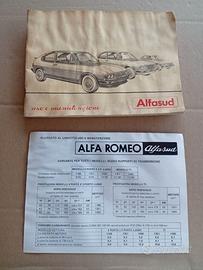 Alfa Romeo ALFASUD Uso Manutenzione 1982