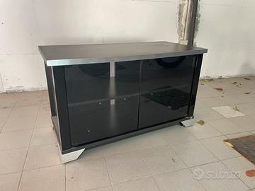 Mobile TV marca “MUNARI” con ante in vetro fumé