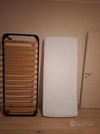 Rete con doghe in legno per letto singolo NUOVO