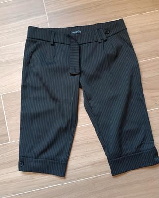 Pantaloni corti gessati donna