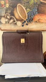 Borsa Pelle Vintage Fondo Magazzino NOS