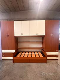 Cameretta a ponte ciliegio/beige