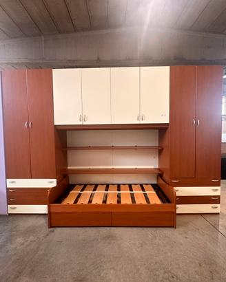 Cameretta a ponte ciliegio/beige