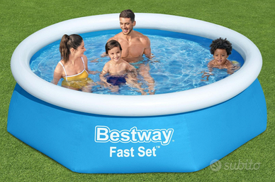 Piscina Bestway Fast Set 2.44m x 66xm con Pompa