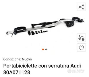 Porta bici da tetto originale AUDI