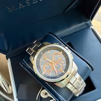 Orologio maserati in acciaio multifunzione