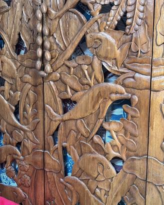 Splendido paravento / separé in legno