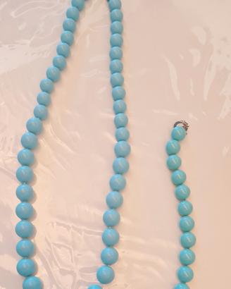 collana e bracciale  pasta di turchese