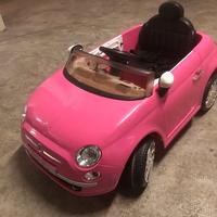 Macchina Elettrica per Bambini 12V Fiat 500 Rosa