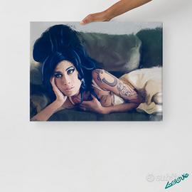 Amy Winehouse Quadro su Tela dipinto in Digitale