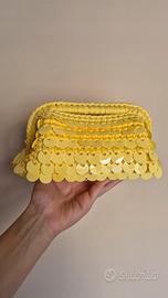 Clutch bag ad uncinetto 