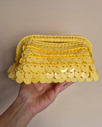 Clutch bag ad uncinetto 