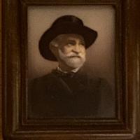 Giuseppe Verdi piccola stampa in cornice lignea