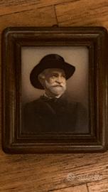 Giuseppe Verdi piccola stampa in cornice lignea