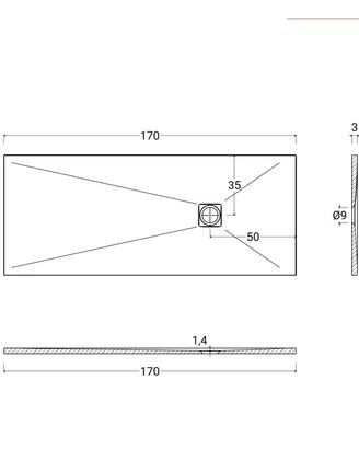 Piatto Doccia 70X170 - Nalos