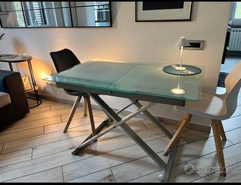 Tavolo Calligaris Vetro temperato allungabile