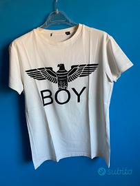 T - shirt uomo Boy London bianca, taglia S.