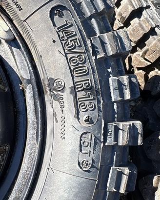 Gomme tacchetta per fiat panda 141 4x4