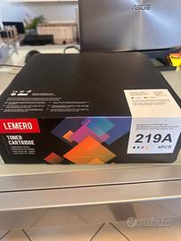 Set 4 Toner Lemero 219A con Chip per HP 3202 3302