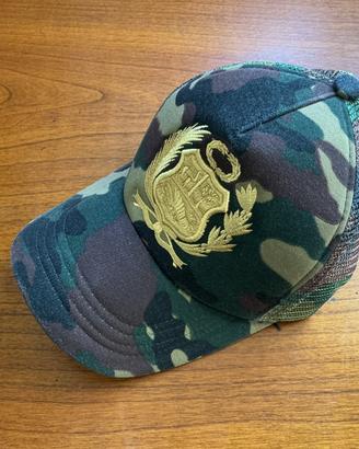 Cappello Trucker Mimetico Perù - Stemma Dorato