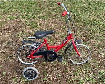 Bici bicicletta stile vintage bambini con rotelle